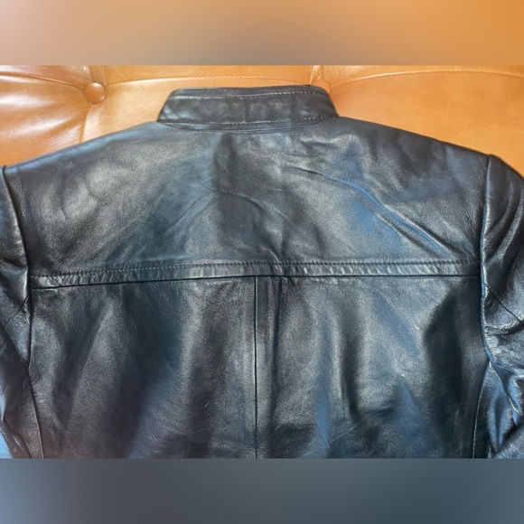 MICHAEL Michael Kors Leather Moto Jacket - Picture 5 of 15